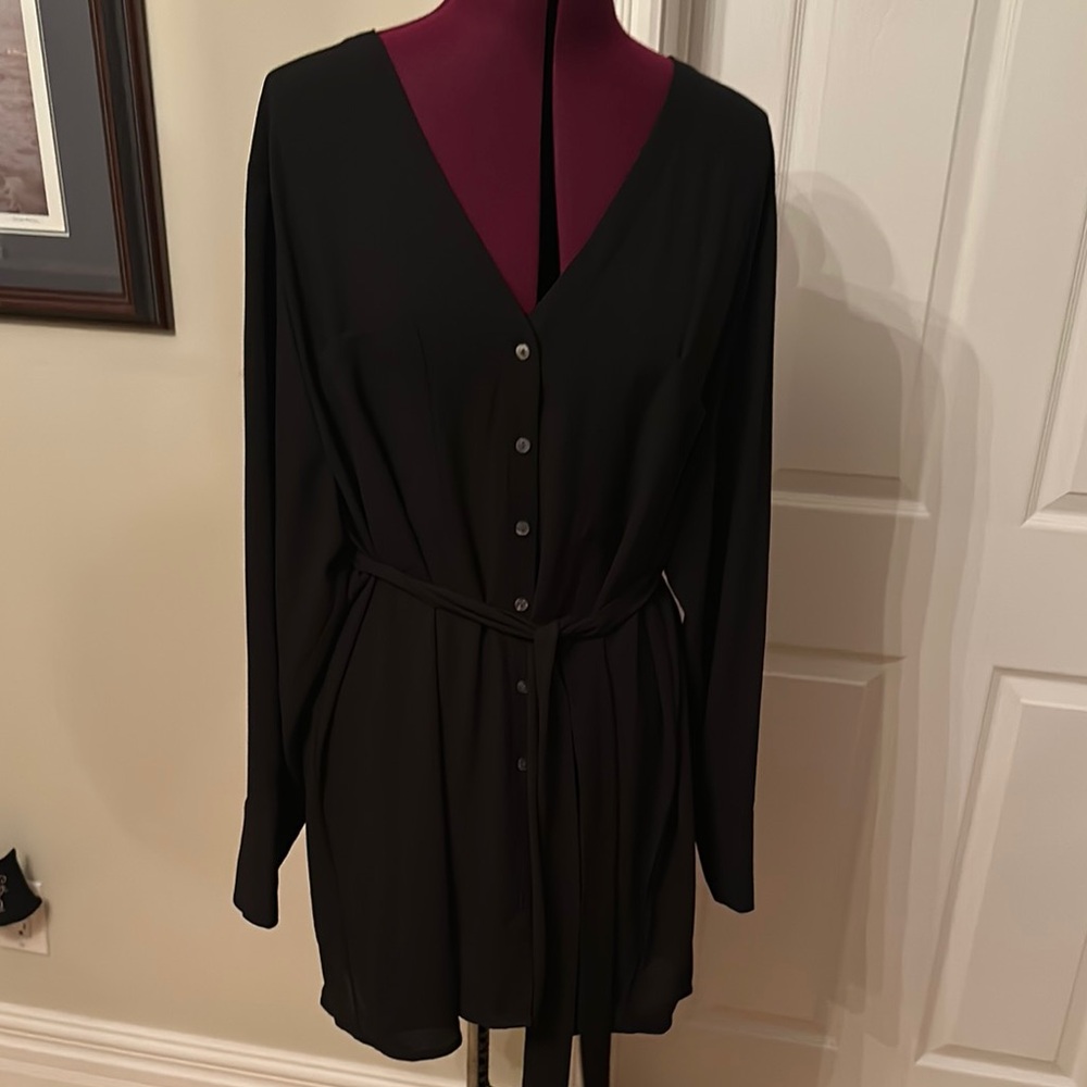 Chic Black Button-Up Top - image 5